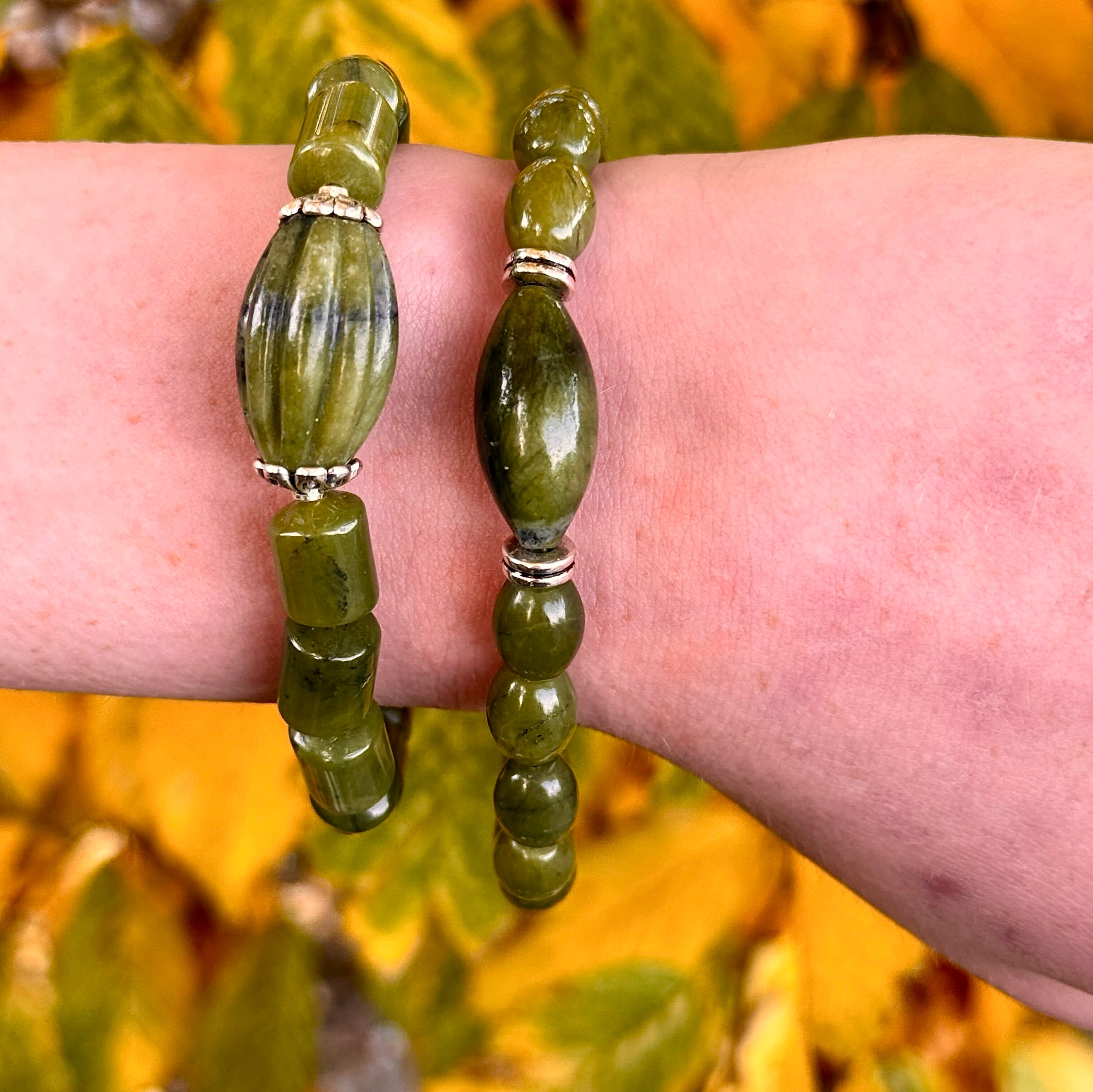 Connemara Marble Bracelet, Set Of 2