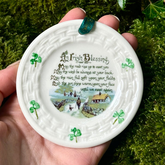 Belleek Irish Blessing Ornament