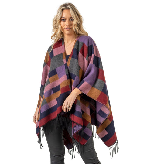 Jimmy Hourihan Shawl in Chequerboard Design