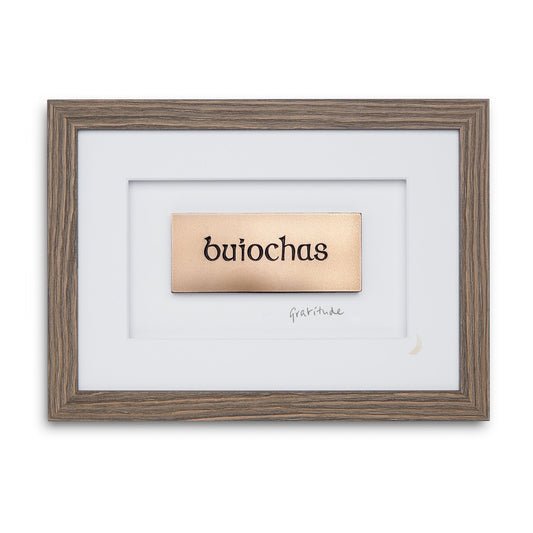 Wild Goose Buíochas (Gratitude) Framed Wall Plaque