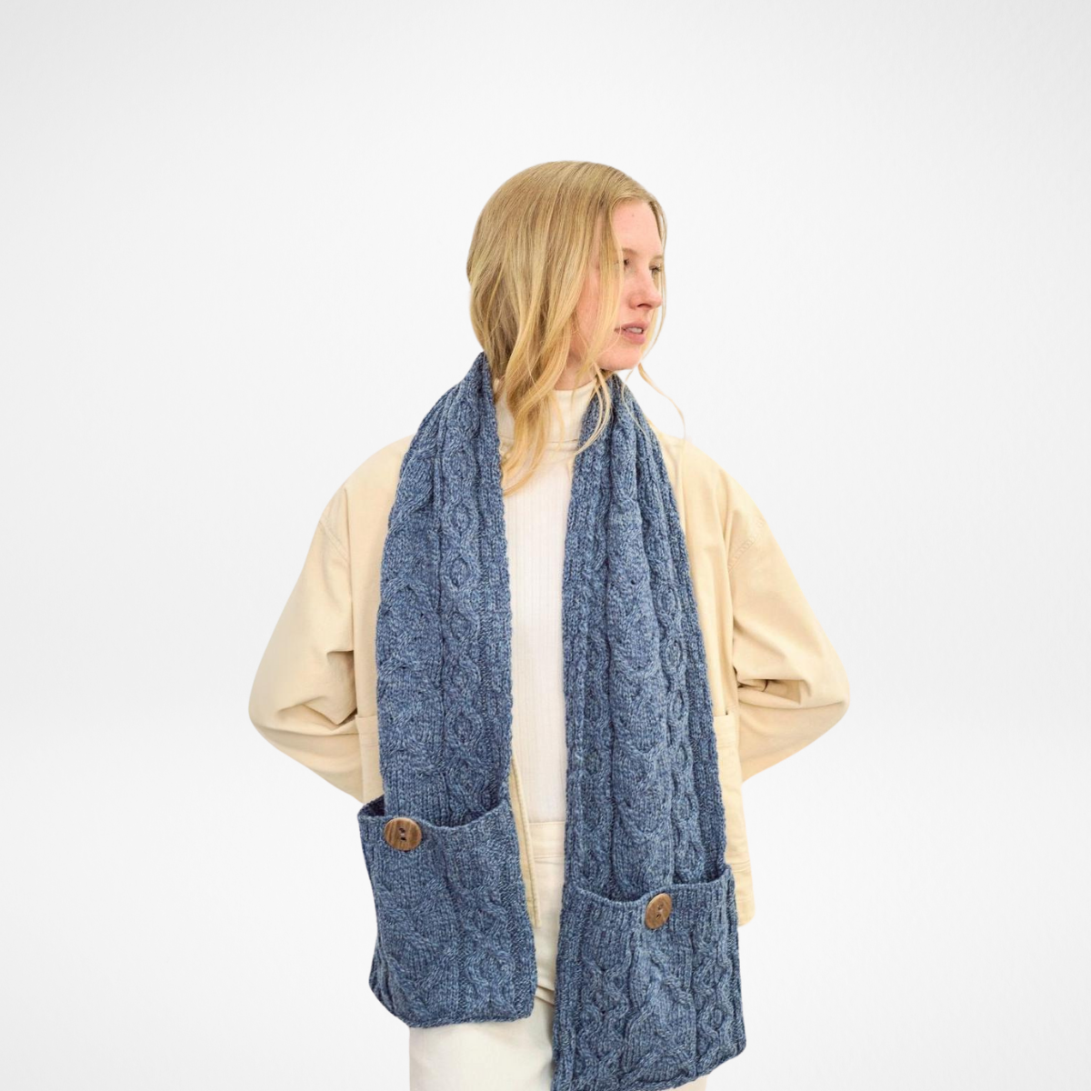 Moy Aran Pocket Scarf