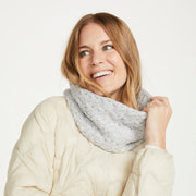 Newport Aran Light Grey Cable Snood