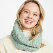 Newport Aran Mint Cable Snood
