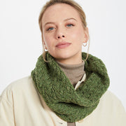 Newport Aran Green Cable Snood