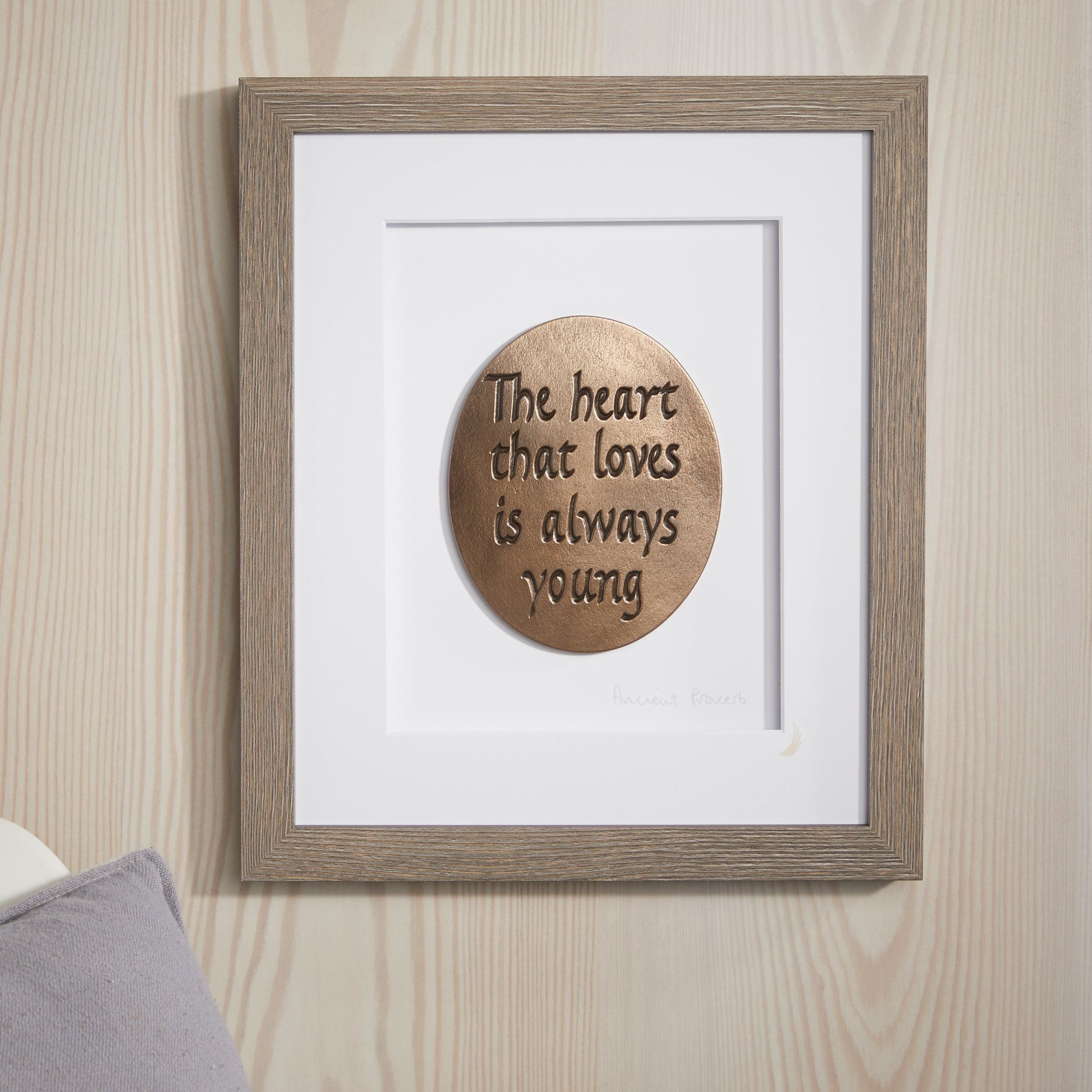 Wild Goose The heart that loves is always young Framed Wall Plaque