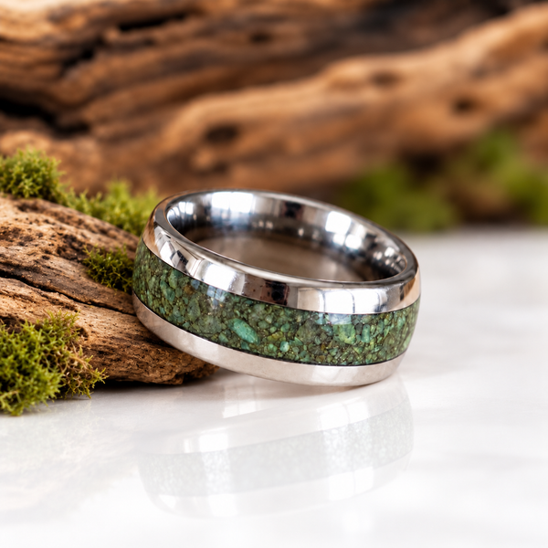 Crushed Connemara Marble Ring