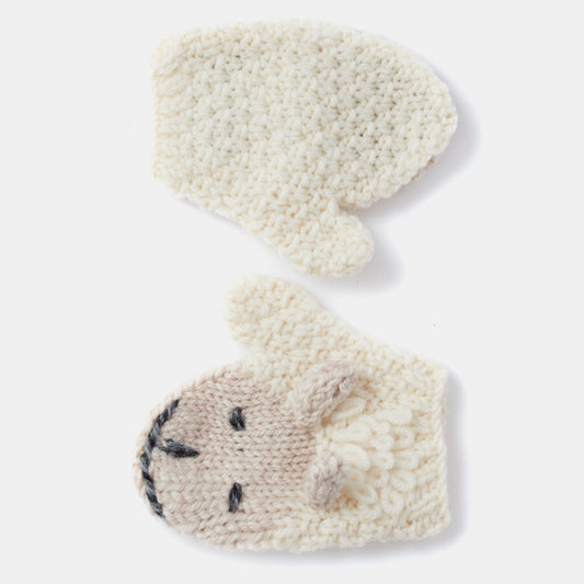 Shepley Baby Aran Wool Mittens