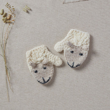 Shepley Baby Aran Wool Mittens