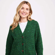Bonny Glen Ladies Tweed Green Cardigan