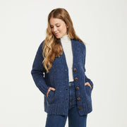 Bonny Glen Ladies Tweed Navy Cardigan