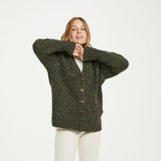 Bonny Glen Ladies Tweed Forest Green Cardigan