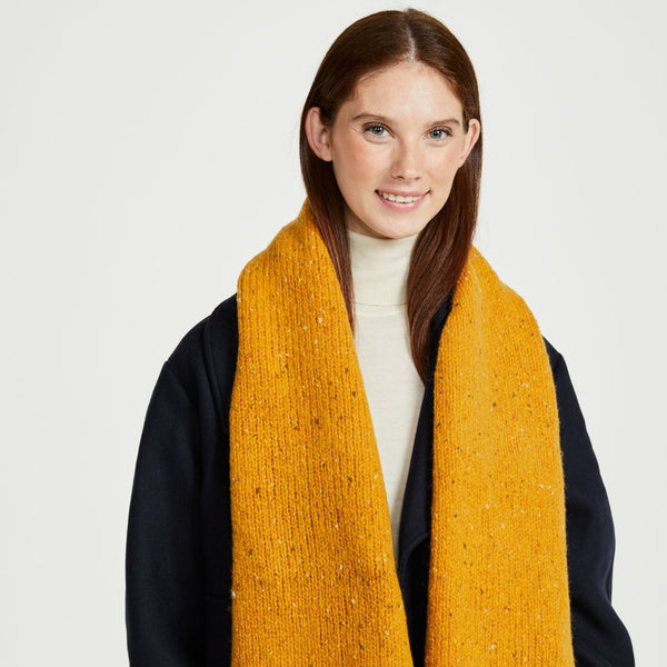 Sliabh Bawn Nepped Yellow Scarf