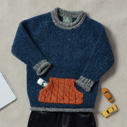 Gréine Children’s Roll Neck with Pocket - Eclipse