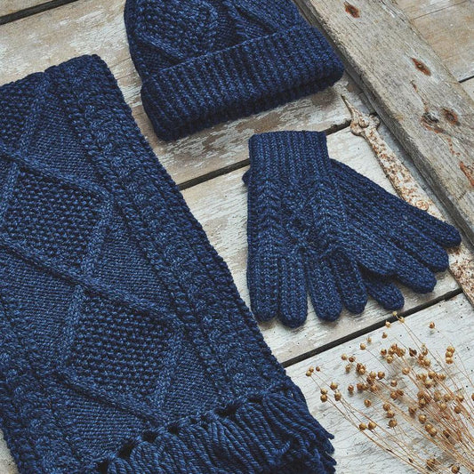 Killeany Aran Handknit Merino Gloves