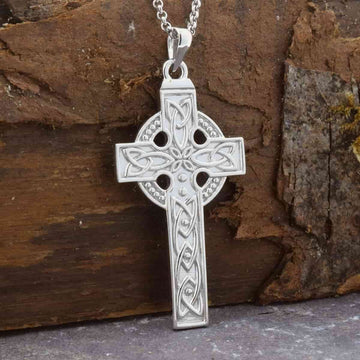 Sterling Silver Heavy Celtic Cross