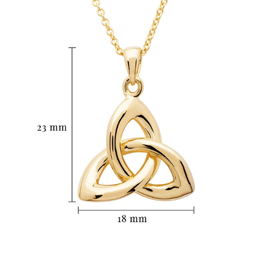14KT Gold Vermeil Trinity Knot Necklace