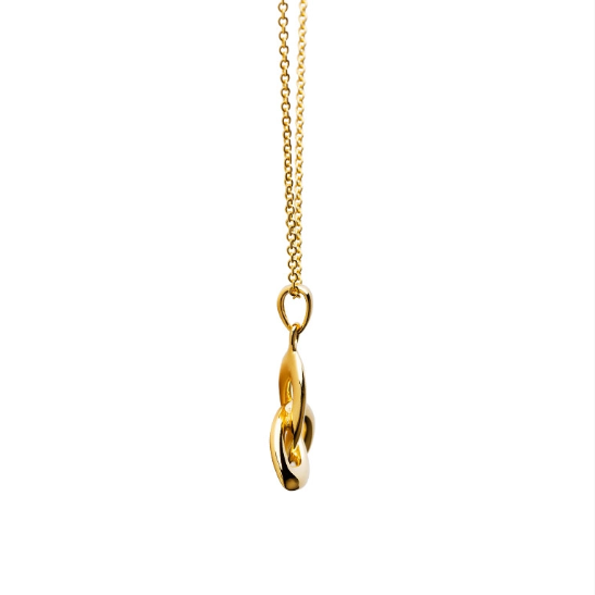 14KT Gold Vermeil Trinity Knot Necklace
