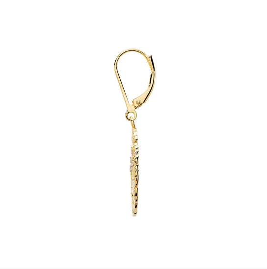 14KT Gold Vermeil Drop Celtic Tree of Life Earrings
