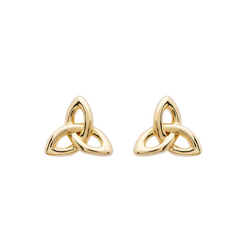 14KT Gold Vermeil Stud Trinity Knot Earrings