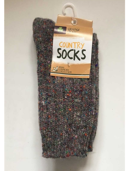 Connemara Socks Wool in Grey