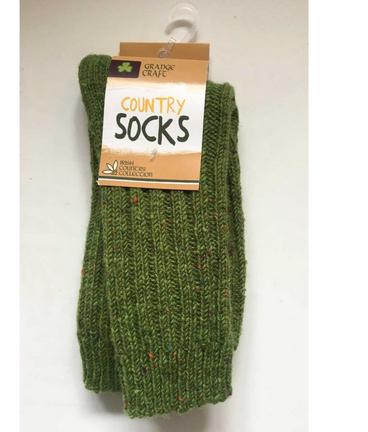 Connemara Socks Wool in Green