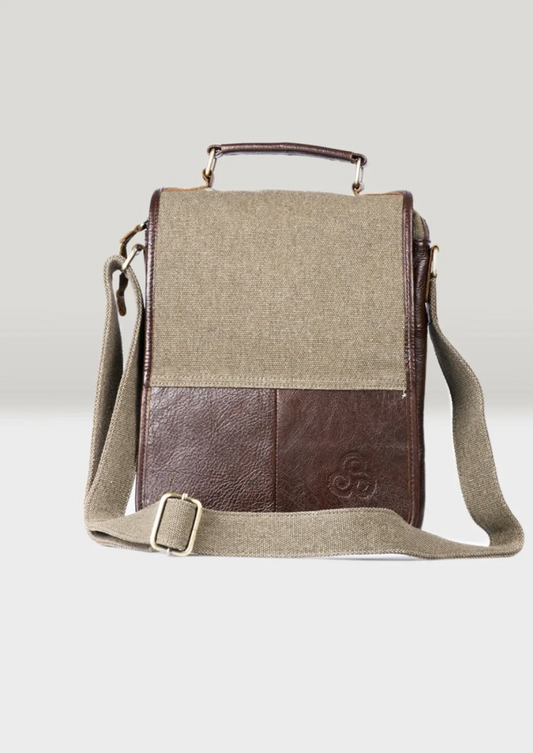 Aran Tweed Leather Bag