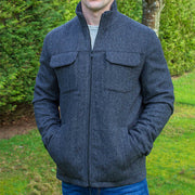 Skellig Wool Tweed Walking Jacket - Charcoal