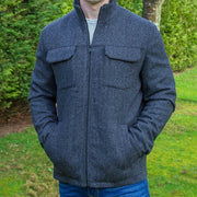Skellig Wool Tweed Walking Jacket - Charcoal