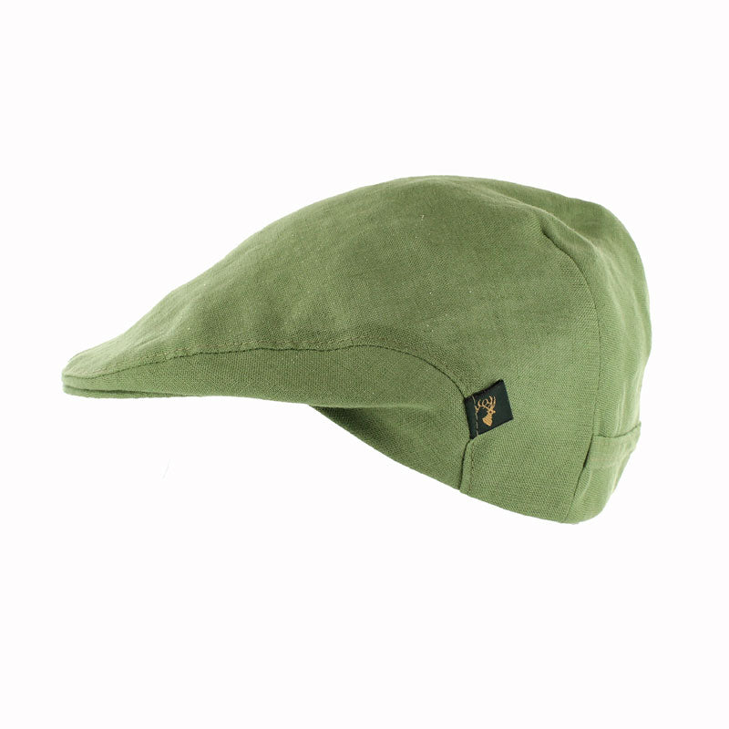 Green Trinity Linen Cap