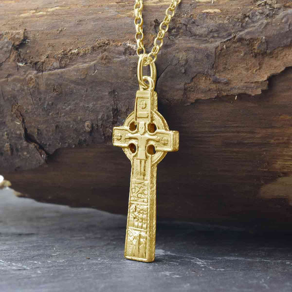 Historic Cashel High Cross in Gold - Recreation Collection