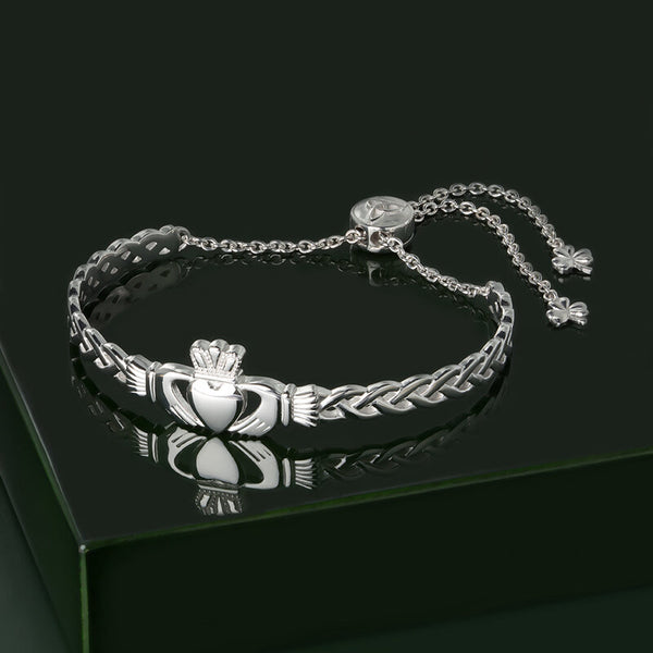 Claddagh Draw String Bangle