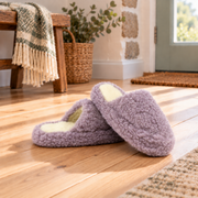 Cozy Lilac Wool Slippers