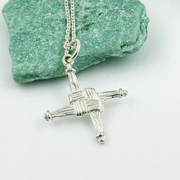 Silver St. Bridget's Cross Necklace