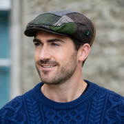 Tweed Patchwork Flat Cap