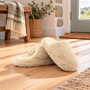 Cozy Beige Wool Slippers