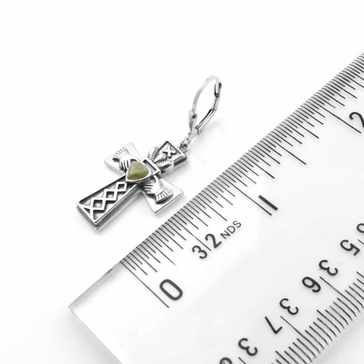 Claddagh Cross Earrings