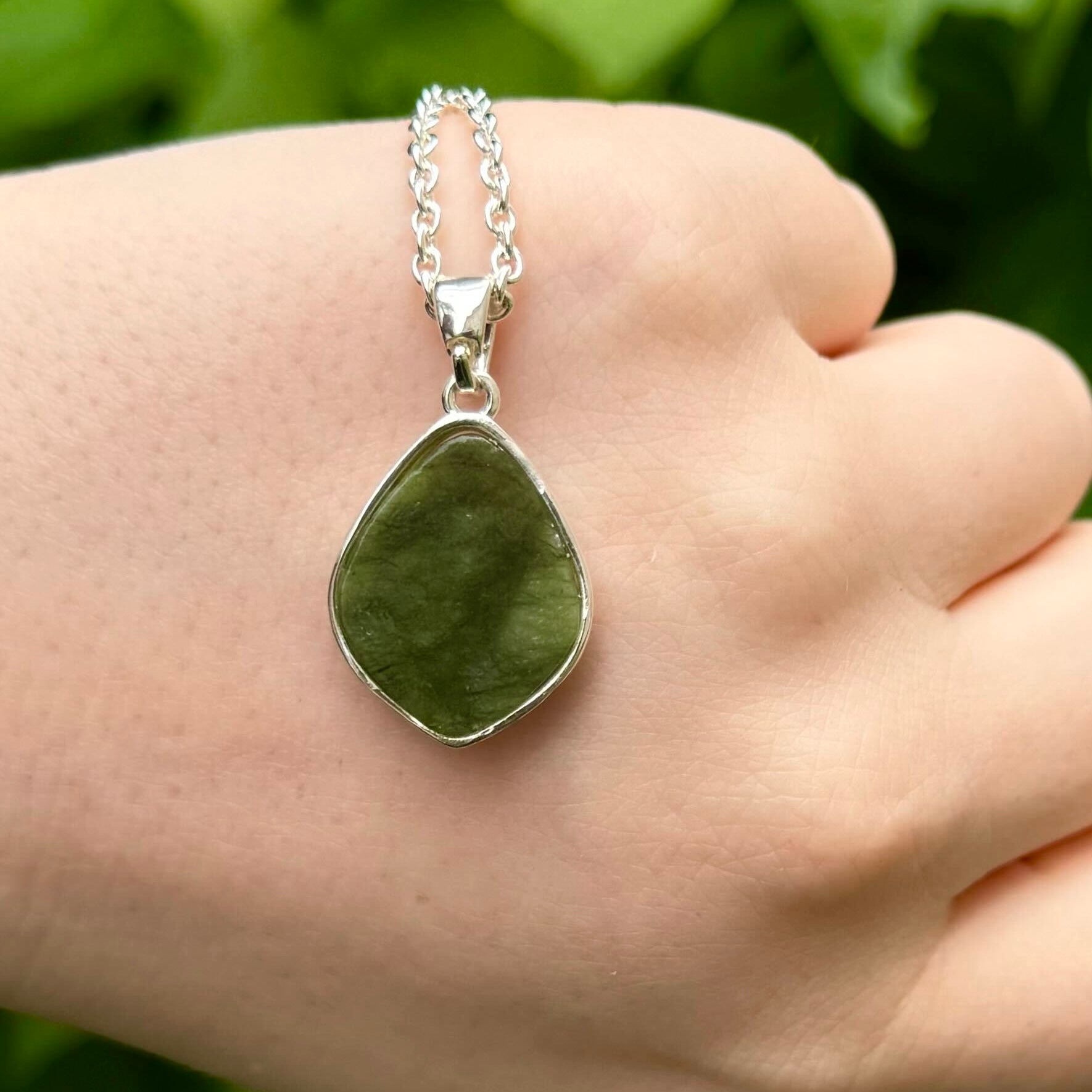 Connemara Marble Necklace Silver Plated
