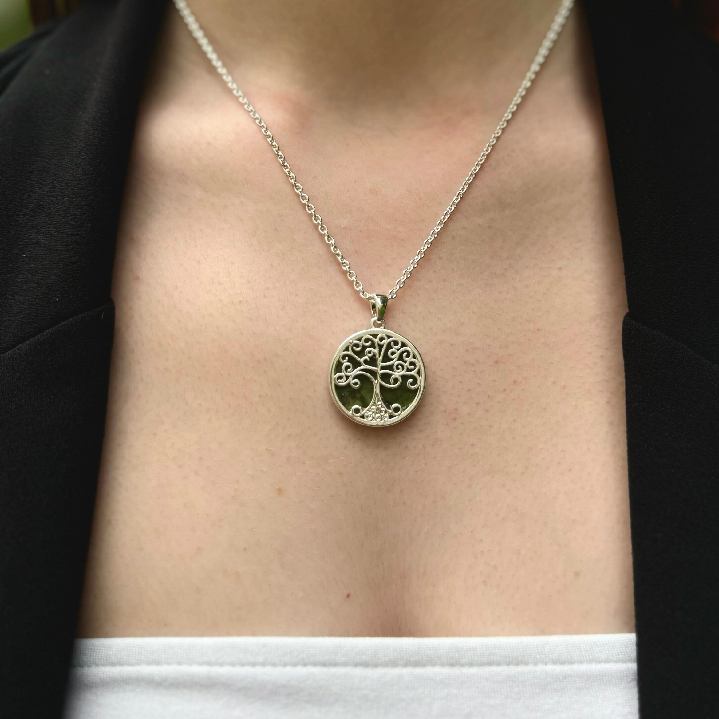 Tree Of Life Connemara Marble Pendant