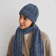 Denim Worsted Aran Hat