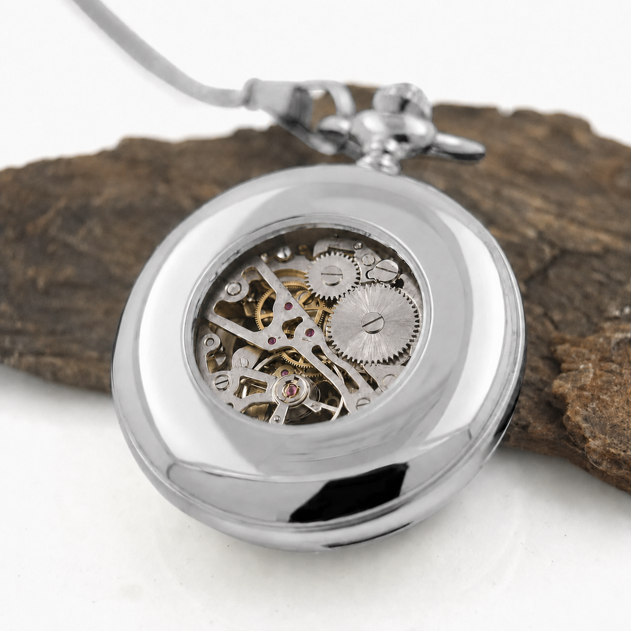 Mechanical Pocket Watch with Trinity Knot