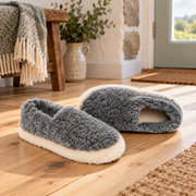 Charcoal Wool Full Slippers