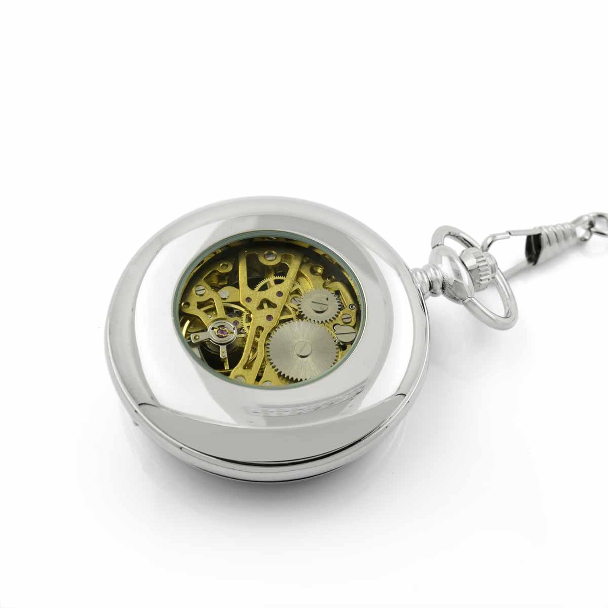 Mullingar Pewter Mechanical Pocket Watch with Celtic Spiral