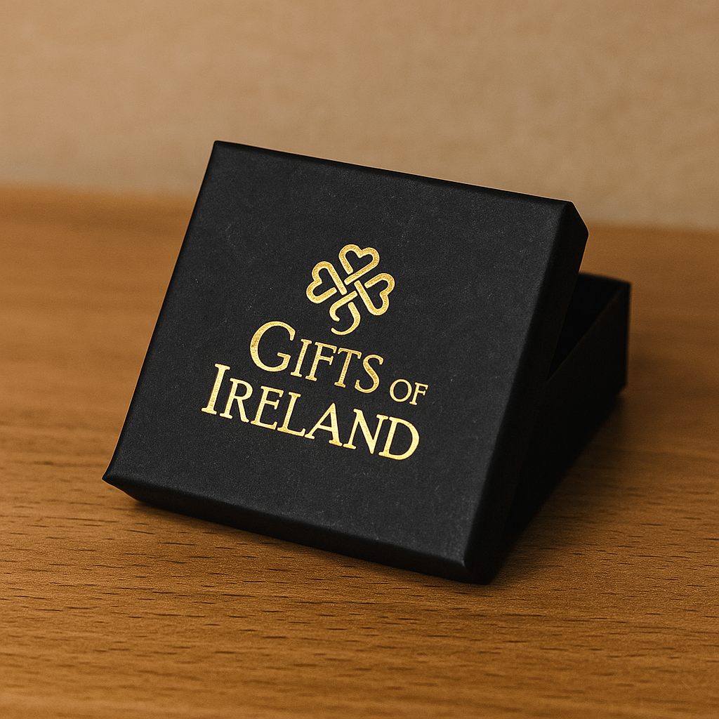 Sterling Silver Celtic Cross Necklace with Connemara Marble