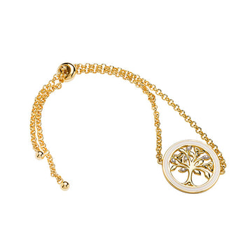 Gold Vermeil Celtic Tree of Life Bracelet with Enamel