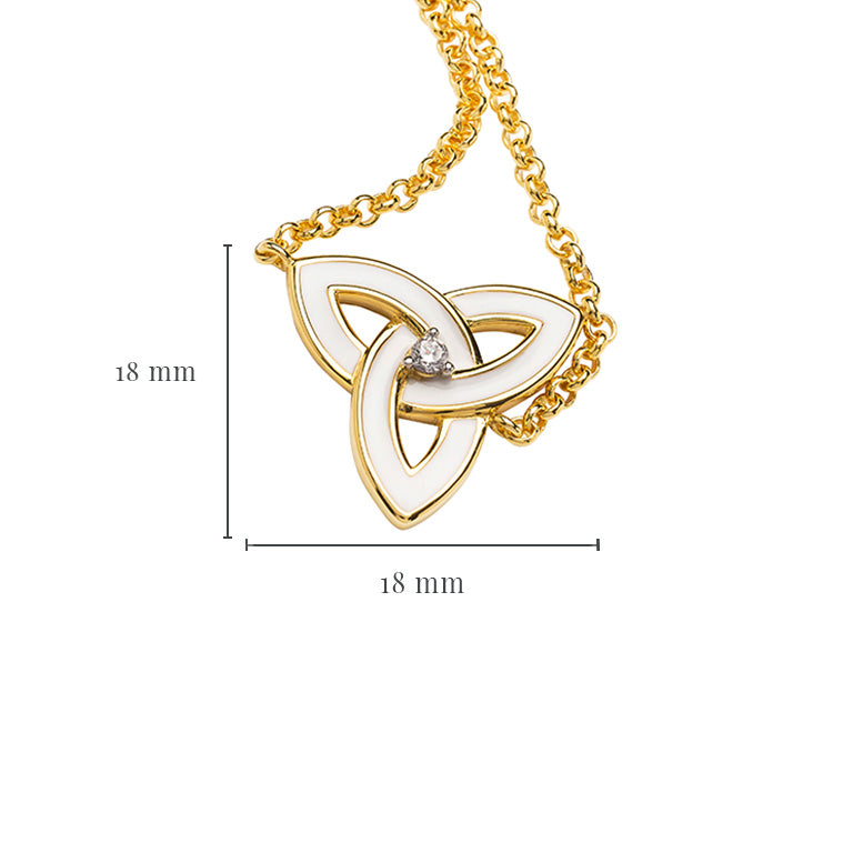 Gold Vermeil Enamel Trinity Knot Bracelet