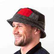 Patchwork Irish Walking Hat Red Tones