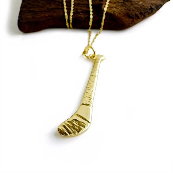 9k Yellow Gold Gaelic Hurl Pendant