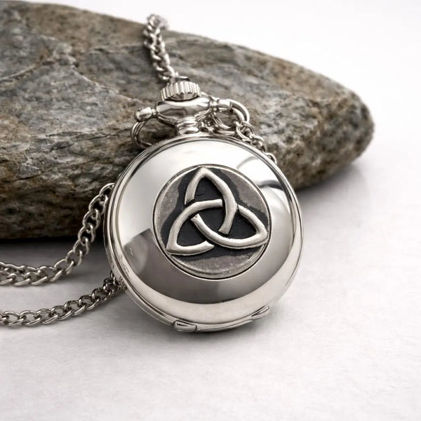 Ladies Pendant Watch with Trinity Design