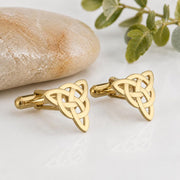 Gold Plated Celtic Knot Cufflinks
