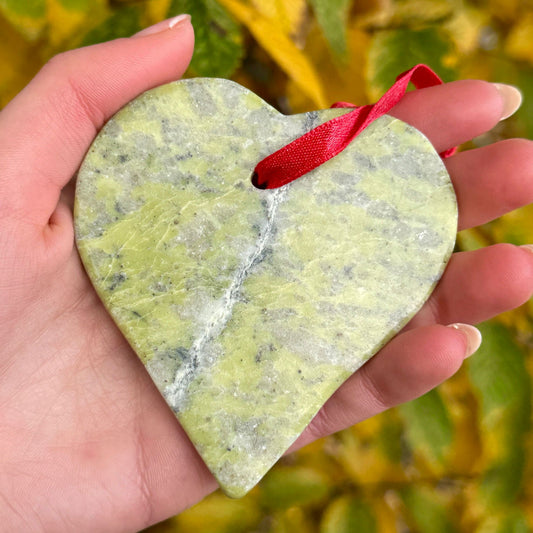 Connemara Marble Christmas Decoration - Heart